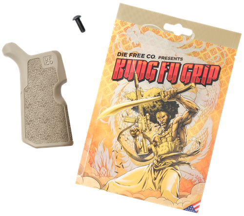 Die Free Co Llc KFGFDE Kung Fu Grip  Flat Dark Earth Nylon Fits AR15/M4/AR10/SR25