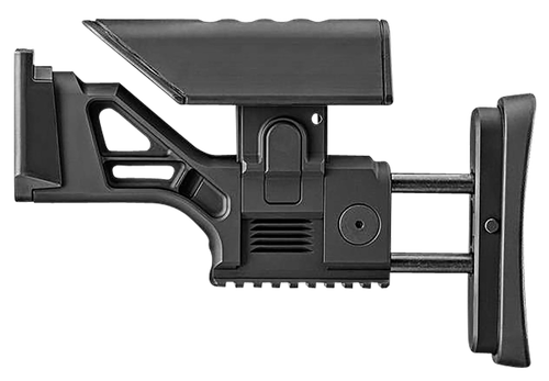FN 20100566 SSR Rear Stock Assembly  Black Aluminum, Fully Adjustable for FN SCAR 16S/17S