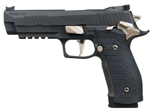 Sig Sauer 226X59NMRSAO10 P226 XFive Nightmare Full Size Frame 9mm Luger 10+1 5" Bull Barrel, Black Nitron Stainless Steel Optic Ready/Serrated Slide & Frame w/Beavertail & Picatinny Rail, Custom Hogue
