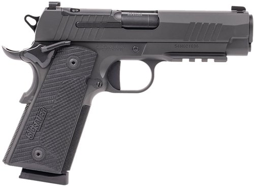 Sig Sauer 1911XCA45BXR3 1911 XCarry 45 ACP 8rd 4.25" Black DLC Black DLC Optic Ready Stainless Steel Slide Black DLC Black G10 Grip
