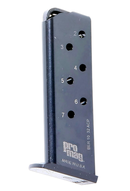 ProMag BER10   7rd 32 ACP Fits Beretta 3032 Tomcat Blued Steel