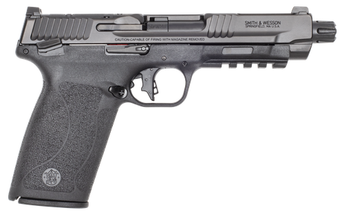 Smith & Wesson 14093 M&P 5.7 Full Size Frame 5.7x28mm 10+1 5" Black Armornite, Black Optic Ready/Serrated Stainless Steel Slide, Black Polymer Frame w/Picatinny Rail, Polymer Grip