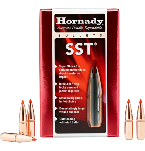 Hornady 26202 SST  6.5mm .264 129 gr Super Shock Tip 100 Per Box/ 15 Case