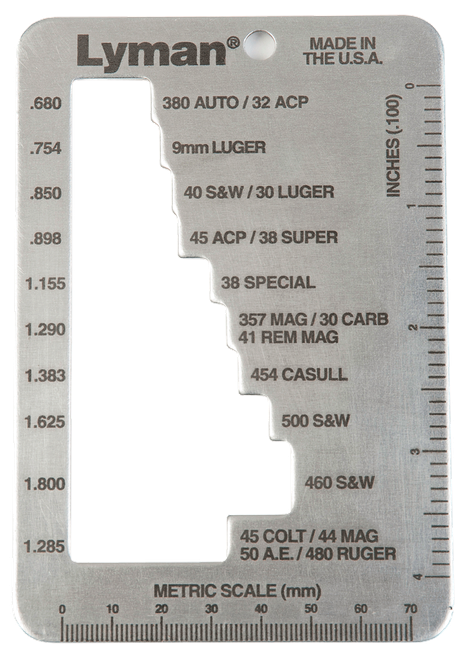 Lyman 7832217 E-Zee Case-Length Gauge Pistol, Revolver