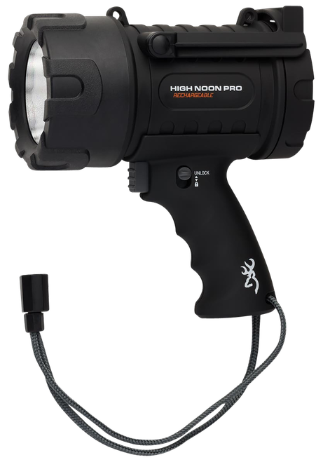 Browning 3717775 High Noon Pro USB Black 110-1400 Lumens White LED Polymer