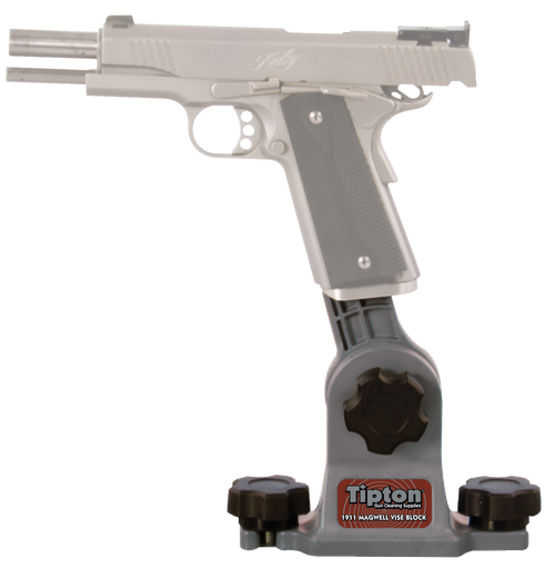 Tipton 558080 1911 Mag Well Vise Block Gun Vise Handgun Firearm Gray/Red Polymer