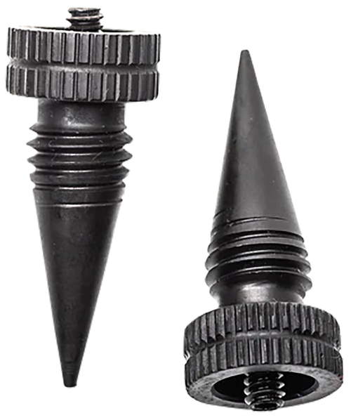 Accu-Tac LRS0200 LR-10 Set Black Oxide Aluminum with Screw On Design for Accu-Tac Bipod