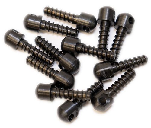 GrovTec US Inc GTHM51 Wood Screw  Swivel Studs 0.75" 12-Pack Black