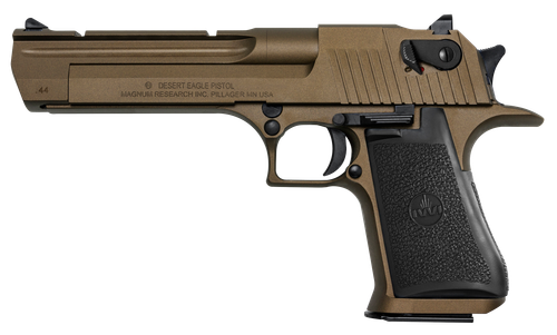 Magnum Research DE44CABB Desert Eagle Mark XIX *CA Compliant 44 Rem Mag 6" 8+1 Burnt Bronze Cerakote Carbon Steel Frame & Slide Black Rubber Grip