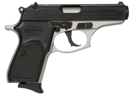 Bersa T380DT8 Thunder  Micro-Compact Frame 380 ACP 8+1, 3.50" Steel Barrel, Matte Black Serrated Steel Slide, Satin Nickel Aluminum Frame