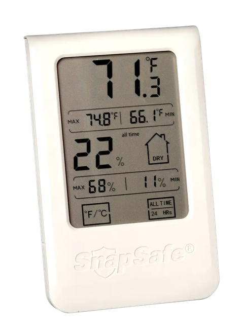 SnapSafe 75909 Gun Safe Hygrometer Gray AAA