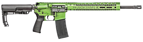 Black Rain Ordnance BROFUSIONZGB Spec15 Fusion 5.56x45mm NATO 30+1 16", Zombie Green Battleworn, 12" M-LOK, MFT EPG16 Grip/Minimalist Stock