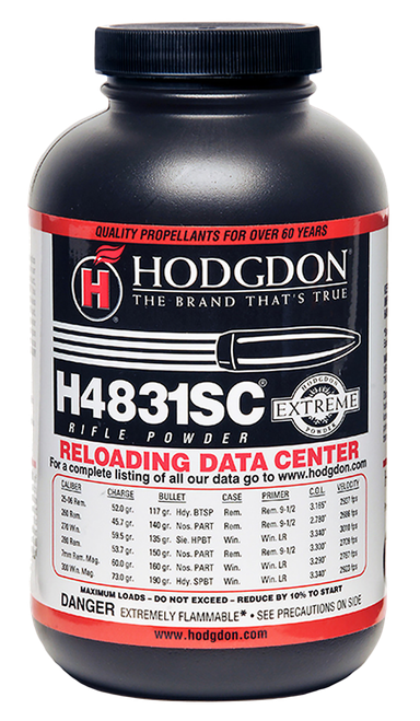 Hodgdon 48311S Extreme H4831SC Rifle Powder Multi-Caliber 1 lb