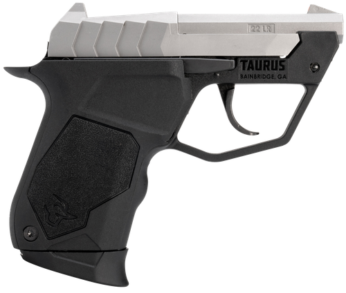 Taurus 1-22TUC139 22TUC  Micro-Compact Frame 22 LR 9+1 2.50" Matte Stainless Steel Tip-Up Barrel, Matte Stainless Serrated Stainless Steel Slide, Black Polymer Frame, Black Polymer Grip
