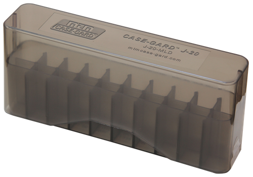 MTM Case-Gard J20MLD41 Slip-Top Ammo Box  30-30 Win/45-70 Gov Clear Smoke Polypropylene 20rd