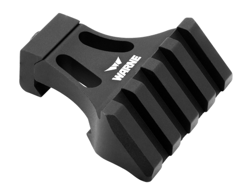 Warne A645TW Side Mount Adapter  Picatinny Rail Mount Black Aluminum