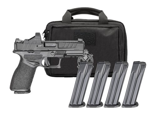 Springfield Armory EC9409BFCCAPAC Echelon 40F.C Gear Pac *CA Compliant 9mm Luger 10+1 4" Black Melonite Barrel, Steel Optic Ready/Serrated Slide, Black Polymer Frame w/Picatinny Rail, Ambidextrous