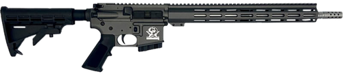 Great Lakes Firearms GL15400SSTNG AR-15  400 Legend 5+1 16" Stainless Threaded Barrel, Tungsten Cerakote Picatinny Rail Aluminum Receiver, Adjustable Black Synthetic Stock, Mil-spec Polymer Grip
