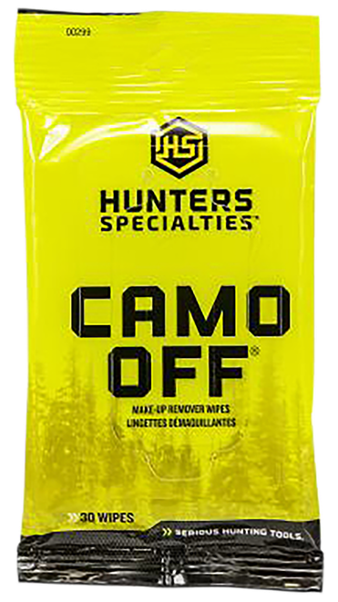 Hunters Specialties HS00299 Camo Off Makeup Remover 7" x 4" 30 Wipes