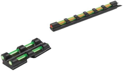 Truglo TG94D Gobble-Dot  Universal Shotgun Green/Red Fiber Optic Green Fiber Optic Black