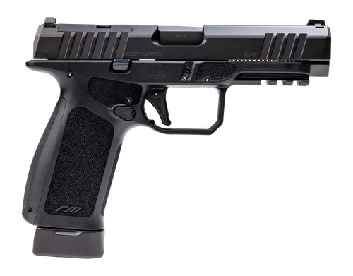 Rost Martin RM1FBLKOSP RM1F  9mm Luger 17+1 19+1 4.50" Black Match Grade Barrel Black Nitron Steel Optic Ready/Serrated Slide Black Polymer Frame w/Picatinny Rail Interchangeable Backstrap Grip RMR Fo