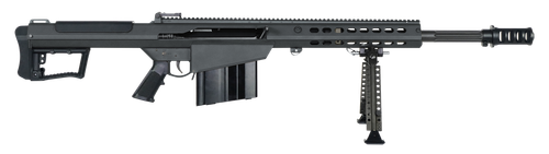 Barrett 18062 M107A1  50 BMG 20" 10+1 Black Cerakote Black Fixed w/Sorbothane Recoil Pad Stock Black Polymer Grip
