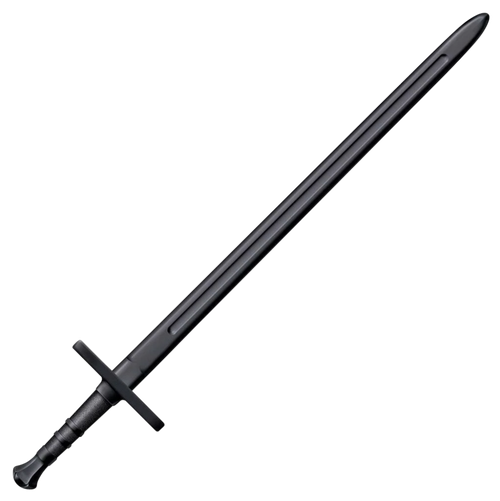 Cold Steel CS92BKHNH Hand & A Half Training Sword 34" Fixed Plain Black Polypropylene
