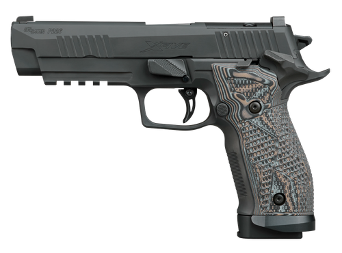 Sig Sauer 226X59XTMSAORXSL P226 XFive Extreme Full Size 9mm Luger 20+1 5" Bull Barrel, Black Nitron Stainless Steel Optic Ready/Serrated Slide & Frame w/Beavertail & Picatinny Rail, Custom Hogue G10 P