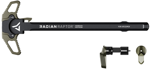 Radian Weapons R0665 Raptor  Charging Handle & 45/90 Talon Safety, Radian OD, Ambi Controls, Fits Mil-Spec AR-15/M16 Platform