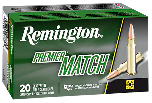 Remington Ammunition 21486 Premier Match 308Win 175gr Sierra MatchKing BTHP 20 Per Box/10 Case
