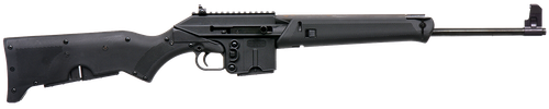 Kel-Tec SU16BLK SU-16 Sport Utility 5.56x45mm NATO Caliber with 18.50" Barrel, 10+1 Capacity, Black Metal Finish, Black Fixed Storage Compartment Stock Right Hand