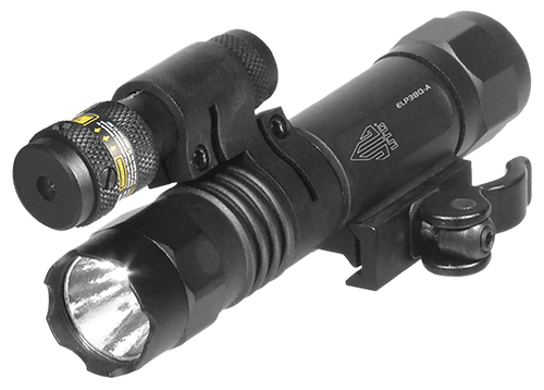 Leapers LTELP38QA Black Aluminum 400Lumens 23mm LED IRB Bulb Red Laser Picatinny/Weaver Mount