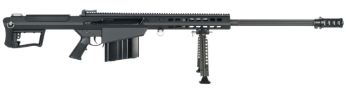 Barrett 18059 M107A1  50 BMG 29" 10+1 Black Cerakote Black Fixed w/Sorbothane Recoil Pad Stock Black Polymer Grip