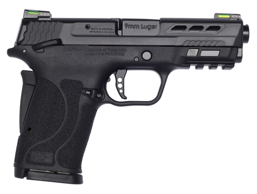Smith & Wesson 13223 Performance Center M&P Shield EZ M2.0 9mm Luger 3.83" 8+1 Matte Black Black Armornite Stainless Steel Ported Slide Black Polymer Grip