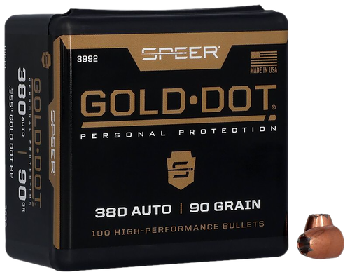 Speer 3992 Gold Dot Personal Protection 9mm .355 90 GR Hollow Point 100 Box