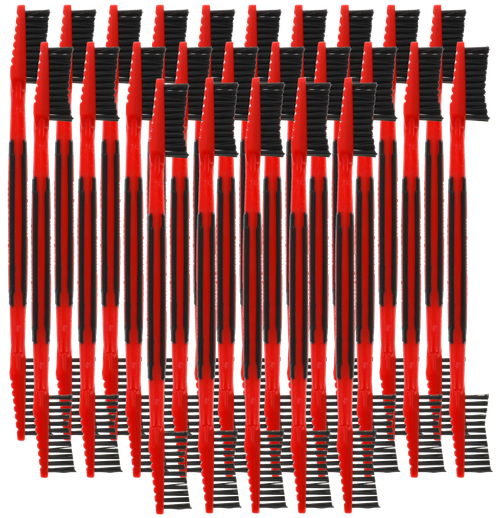 Birchwood Casey NYLBRSH2 Cleaning Brush  Plastic Nylon Bristles Double Ended Tip 25 Pack