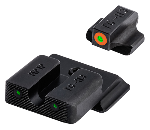 TruGlo TG231MP1C Tritium Pro  Black | Green Tritium Orange Outline Front Sight Green Tritium Rear Sight