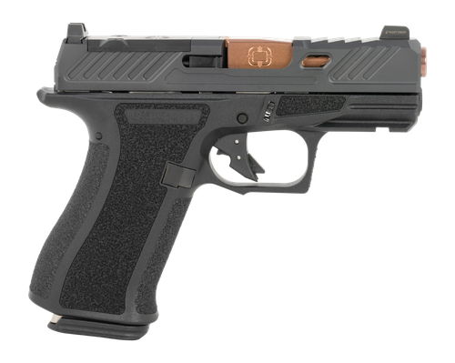 Shadow Systems SS-5011-B CR920X Elite Micro-Compact Frame 9mm Luger 15+1 3.41" Bronze TICN Match Grade/Spiral Fluted Barrel, Black Nitride Optic Cut/Serrated/Window Cut Stainless Steel Slide, Black Po