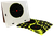 Birchwood Casey 34208 Shoot-N-C Reactive Target Variety Pack Self-Adhesive Paper Black/Yellow Bullseye 4 Pack