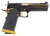 Watchtower Firearms DEMOLITIA9MM5ELITE Demolitia  Full Size Frame 9mm Luger 20+1 5" Gold Plated PVD Ported Barrel, Graphite PVD Optic Cut/Serrated Steel Slide, Graphite PVD Frame, Black Textured Grip