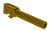 Rival Arms RA20G201E Precision V1 Match Grade 9mm Luger Compatible w/Glock 19 Gen3-4, 4.02" Fluted Gold PVD Stainless Steel