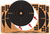 EZ-Aim 1531710 Splash Reactive  Self-Adhesive Paper Black/Orange  12"x12" Bullseye 10 Pack