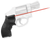 Crimson Trace 011870 Lasergrips  Fits S&W J-Frame Round Butt, Red Laser 633nM Wavelength 5mW Output, Black Polymer