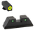 AmeriGlo GL819 Trooper Sight Set for Glock  Green Tritium LumiGreen Outline Front Sight-Green Tritium Black Outline Rear Sight
