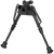 Harris Bipods S-BRMP Swivel BR Picatinny, 6-9", Black Steel/Aluminum, Notched Legs, Rubber Feet