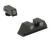 Meprolight USA 102243101 Tru-Dot Sight Set Green Tritium Front & Rear, Compatible w/Glock 17/19/22/23/24/25/28/31/32/33/34/35/37/38/39