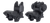 JE MACHINE TS-PS22B        FLIP UP F/R SIGHT  POLY