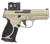 Smith & Wesson 14634 M&P9 M2.0 Spec VI Bundle 9mm Luger 15+1 4" Black Armornite Ported Barrel, Champagne Cerakote Stainless Steel Ported/Serrated w/Optic Slide &  Aluminum Frame w/Picatinny Rail, Inte