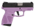 Taurus 1G2S931LP G2S  Compact Frame 9mm Luger 7+1 3.26" Matte Stainless Steel Barrel, Matte Black Serrated Alloy Steel Slide, Light Purple Polymer Frame w/Picatinny Rail & Polymer Grip, Right Hand