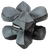 Caldwell 1102665 Tack Driver X with Gray & Black Finish, Rubber Bottom, Plastic Pellet Filled, 6.50 lbs & 8" W x 8" H x 8" D Dimensions